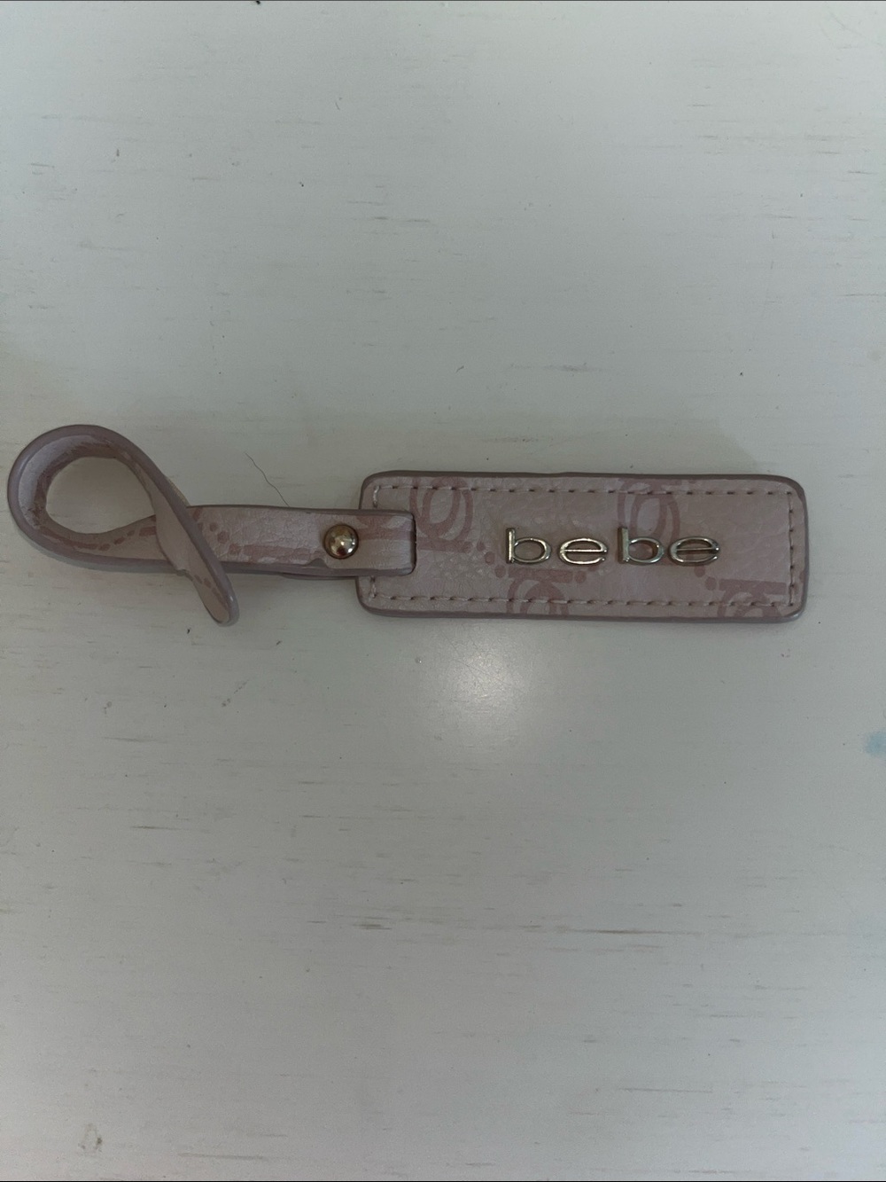 bebe Pink Logo Luggage Tag